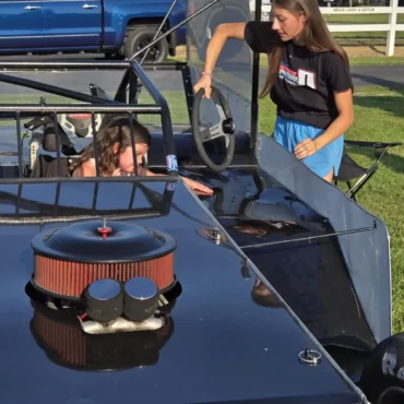 Gillian Leppado (0) at an event with fans, Indianapolis, 2025