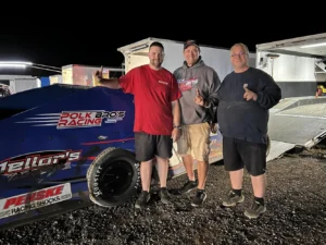 Justin Cullum, Rick Polk and Justin’s father Fred Cullum - Polk Bros Racing