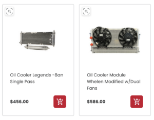 Fluidyne products for sale at Polk Racing